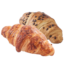 Ham-kaas of chocolade croissant